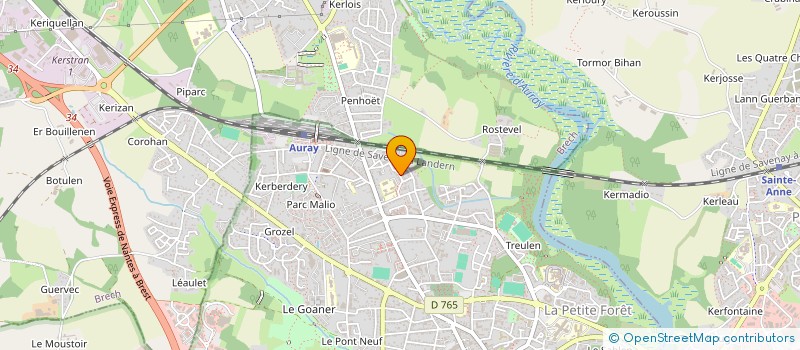 localisation de l'entreprise LES ALOUETTES  SAINTE ANNE D'AURAY