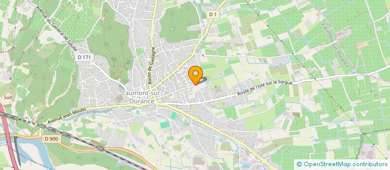 localisation de l'entreprise LES ALOUETTES  CAUMONT-SUR-DURANCE