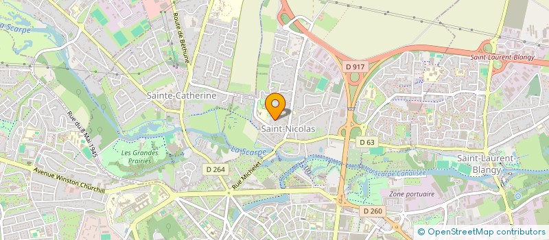 localisation de l'entreprise LES ALOUETTES  SAINT-NICOLAS