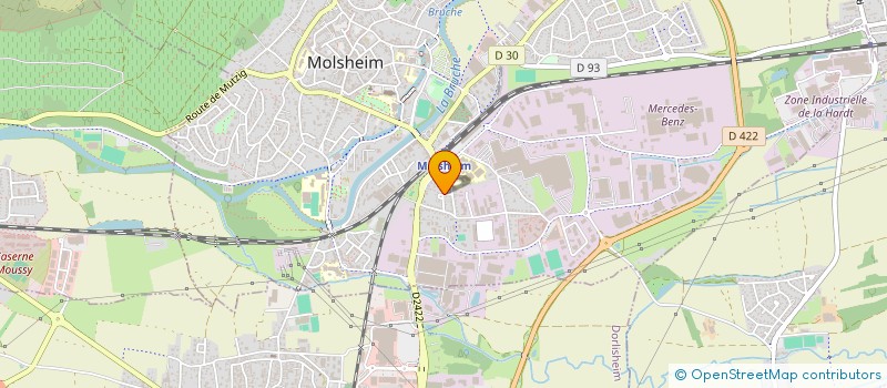 localisation de l'entreprise LES ALOUETTES  MOLSHEIM