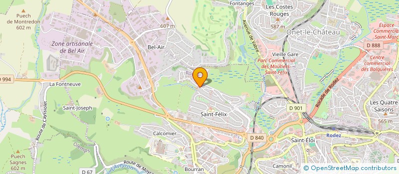 localisation de l'entreprise LES ALOUETTES D'OLERON  RODEZ