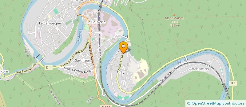 localisation de l'entreprise LES ALOUETTES DE REVIN  REVIN