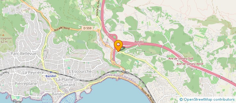 localisation de l'entreprise LES ALPAGES à SANARY-SUR-MER