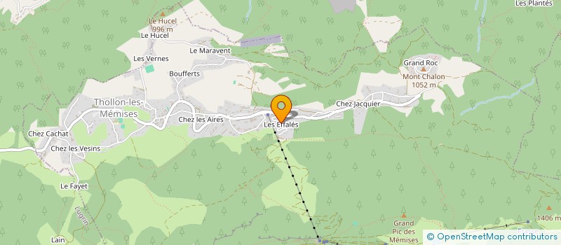 localisation de l'entreprise LES ALPAGES  THOLLON-LES-MEMISES