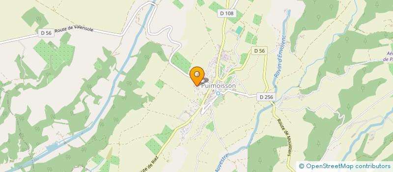 localisation de l'entreprise LES ALPES DU SOLEIL à PUIMOISSON