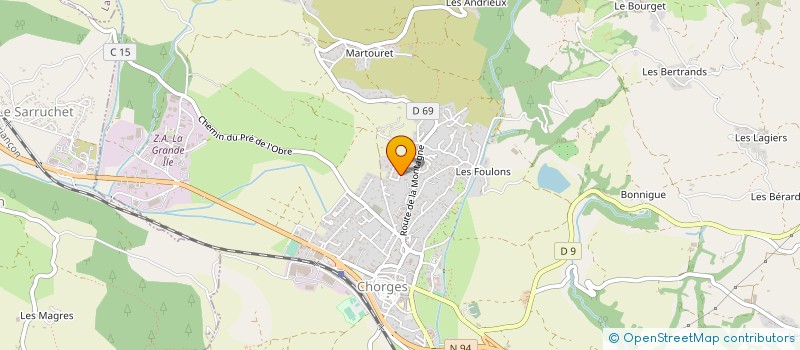 localisation de l'entreprise LES ALPES NUMERIQUES à CHORGES