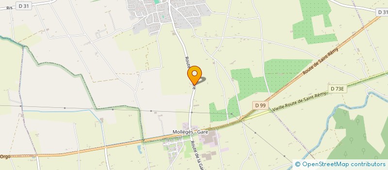 localisation de l'entreprise LES ALPILLES  MOLLEGES