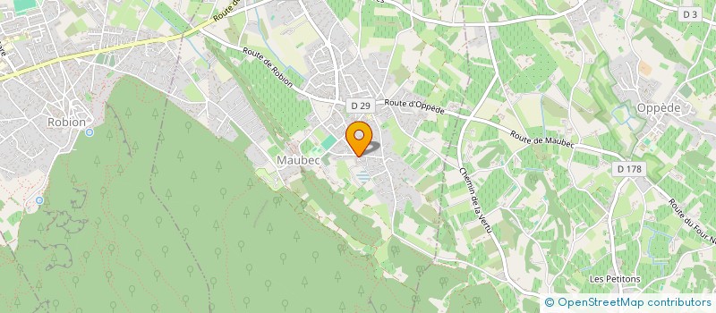 localisation de l'entreprise LES ALPILLES  MAUBEC