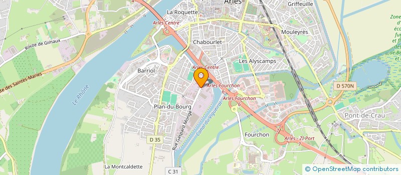 localisation de l'entreprise LES ALPILLES à ARLES