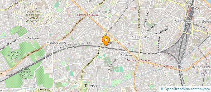 localisation de l'entreprise LES ALPINIAS  TALENCE