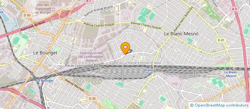 localisation de l'entreprise LES ALPINISTES ASSOCIES à DRANCY