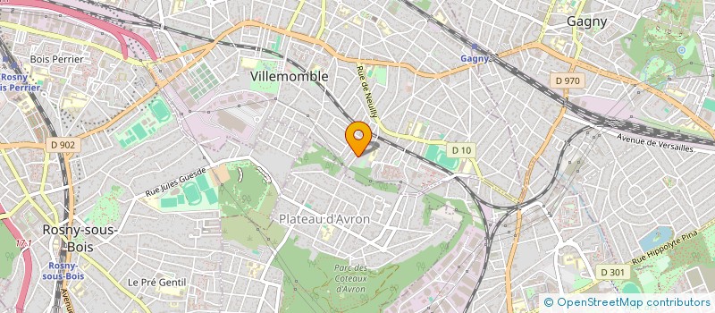 localisation de l'entreprise LES ALPINISTES URBAINS à VILLEMOMBLE