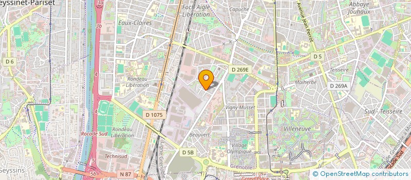 localisation de l'entreprise LES ALPINS  GRENOBLE