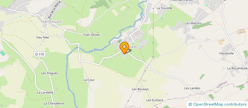 localisation de l'entreprise LES ALS  TOLLEVAST