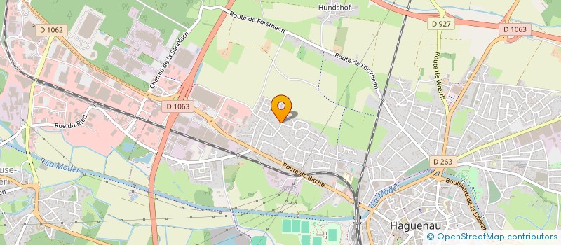 localisation de l'entreprise LES ALSA &CO...  HAGUENAU