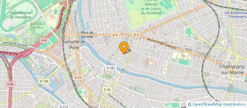 localisation de l'entreprise LES ALSACIENS  CHAMPIGNY-SUR-MARNE