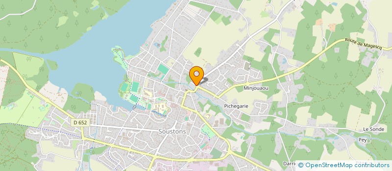 localisation de l'entreprise LES ALSACO  SOUSTONS