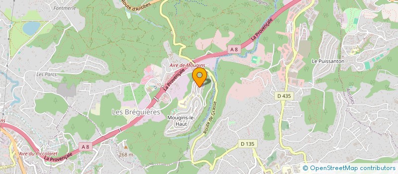 localisation de l'entreprise LES ALTEAS à MOUGINS