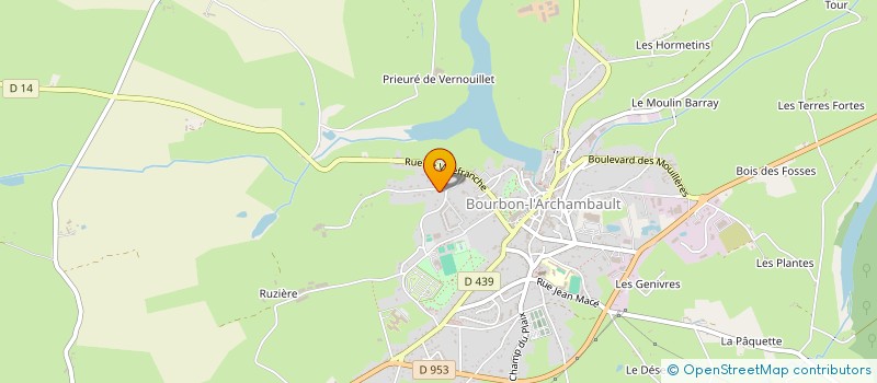 localisation de l'entreprise LES ALTEAS  BOURBON L'ARCHAMBAULT