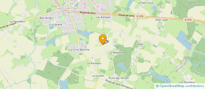 localisation de l'entreprise LES ALTESSES ROYALES à SAINT-GERMAIN-DU-BOIS