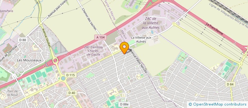 localisation de l'entreprise LES ALYSES à TREMBLAY-EN-FRANCE