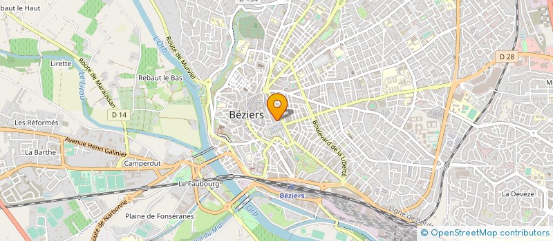 localisation de l'entreprise LES AMANDIERS  BEZIERS