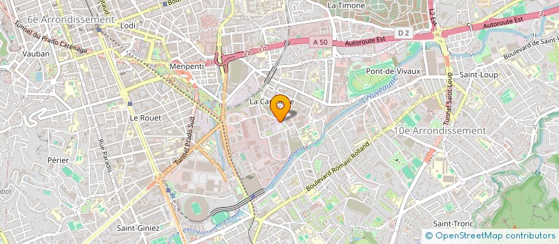 localisation de l'entreprise LES AMANDIERS à MARSEILLE