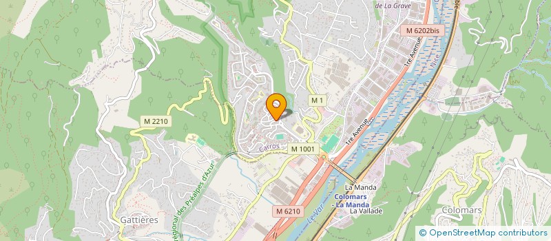 localisation de l'entreprise LES AMANDIERS à CARROS