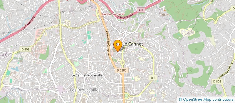 localisation de l'entreprise LES AMANDIERS à LE CANNET