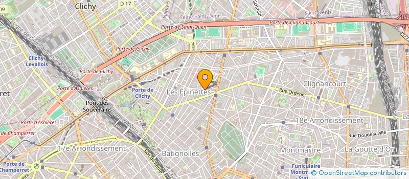 localisation de l'entreprise LES AMANDIERS  PARIS