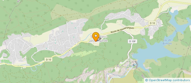 localisation de l'entreprise LES AMANDIERS à SAINT-MARC-JAUMEGARDE