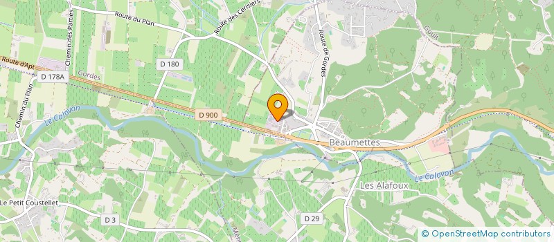 localisation de l'entreprise LES AMANDIERS  GORDES