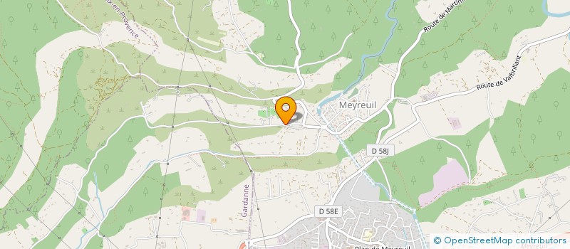 localisation de l'entreprise LES AMANDIERS  MEYREUIL