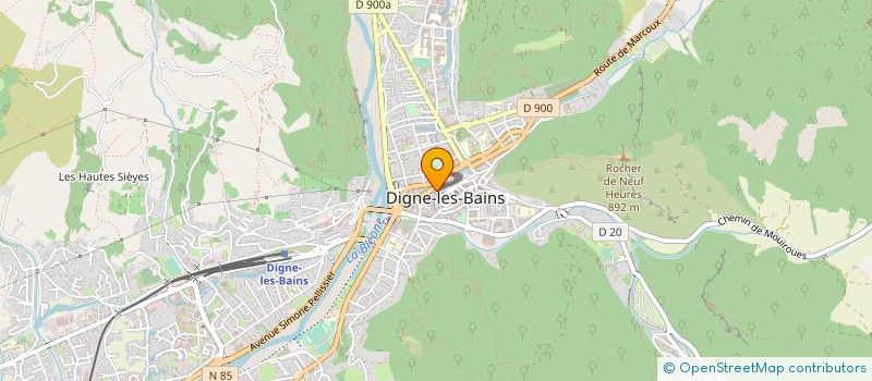 localisation de l'entreprise LES AMANDIERS à DIGNE-LES-BAINS
