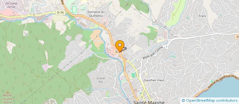 localisation de l'entreprise LES AMANDIERS à SAINTE-MAXIME