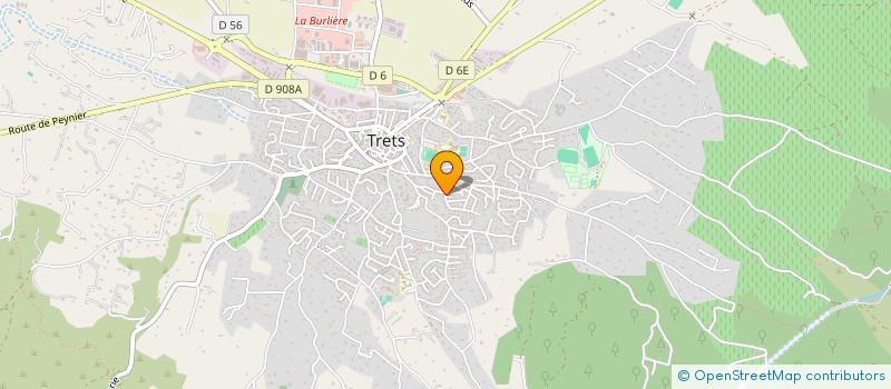 localisation de l'entreprise LES AMANDIERS  TRETS