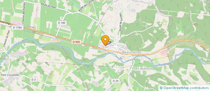 localisation de l'entreprise LES AMANDIERS  BEAUMETTES