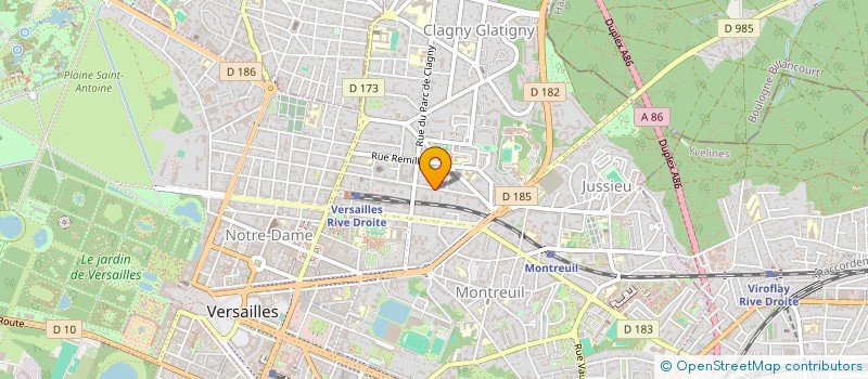 localisation de l'entreprise LES AMANDIERS à VERSAILLES