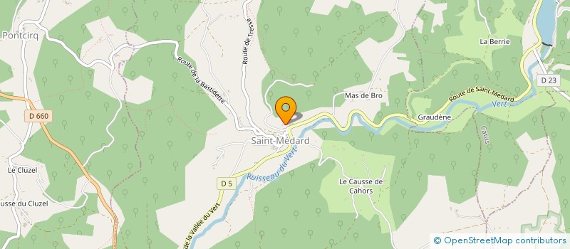 localisation de l'entreprise LES AMANDIERS  SAINT-MEDARD