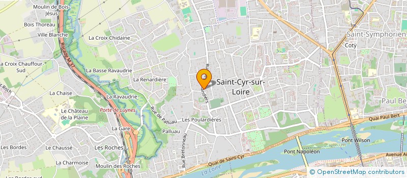 localisation de l'entreprise LES AMANDIERS  SAINT-CYR-SUR-LOIRE