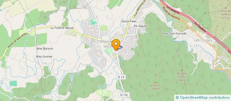 localisation de l'entreprise LES AMANDIERS  MAUREILLAS-LAS-ILLAS