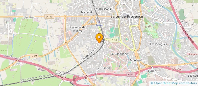 localisation de l'entreprise LES AMANDIERS  SALON-DE-PROVENCE