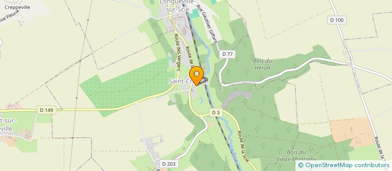 localisation de l'entreprise LES AMANDIERS  SAINT-CRESPIN