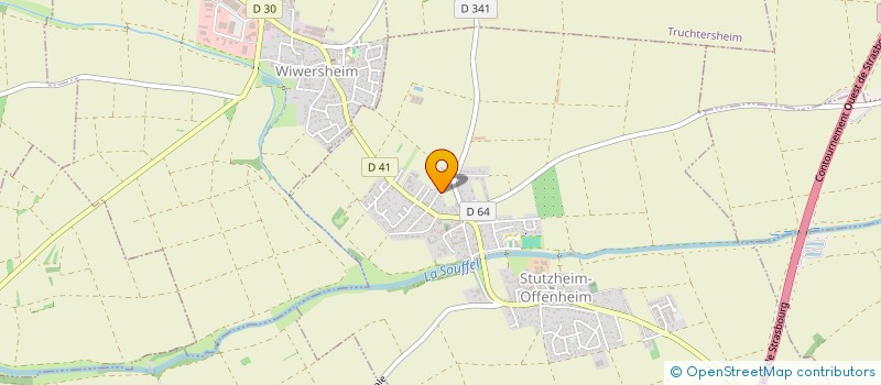 localisation de l'entreprise LES AMANDIERS  STUTZHEIM-OFFENHEIM