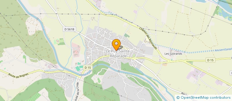 localisation de l'entreprise LES AMANDIERS à LE PUY-SAINTE-REPARADE