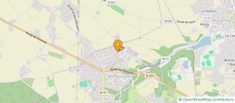 localisation de l'entreprise LES AMANDIERS  MONDONVILLE