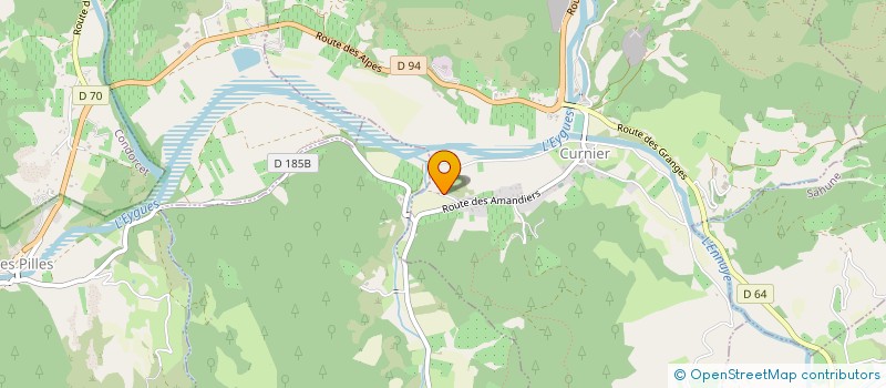 localisation de l'entreprise LES AMANDIERS D'EMMA  CURNIER