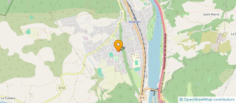 localisation de l'entreprise LES AMANDIERS DU THOR  SISTERON