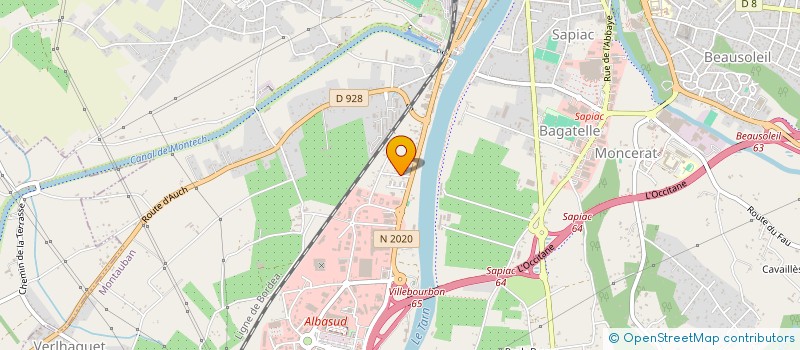 localisation de l'entreprise LES AMANDIERS MF  MONTAUBAN