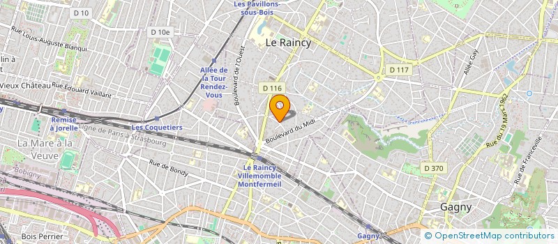 localisation de l'entreprise LES AMANDIERS PATRIMOINE à LE RAINCY